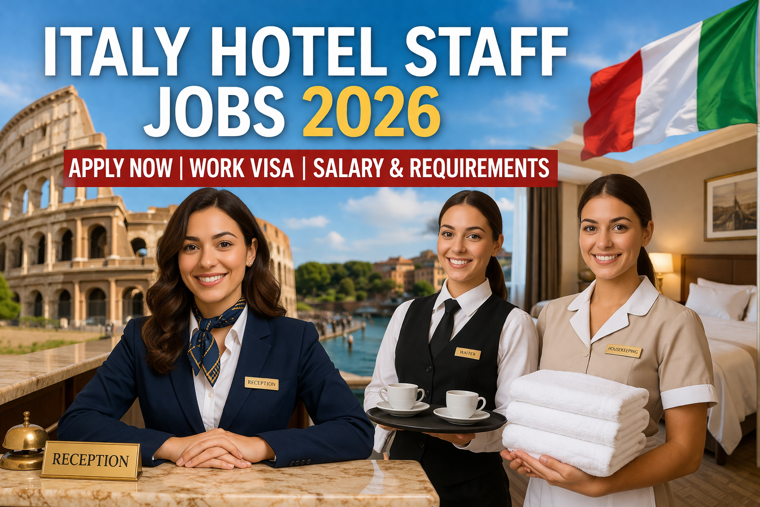 Hotel Staff Jobs in Italy 2026 – Work Visa | Salary & Requirements