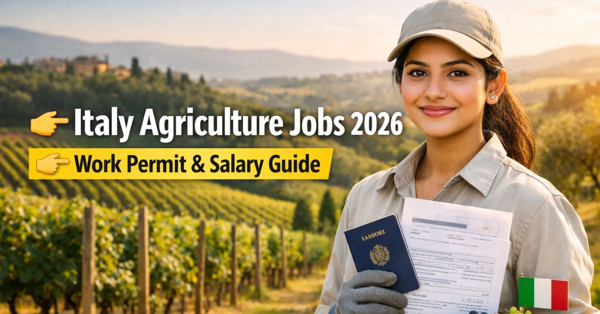 Italy Agriculture Jobs 2026 – Work Permit, Salary & Benefits