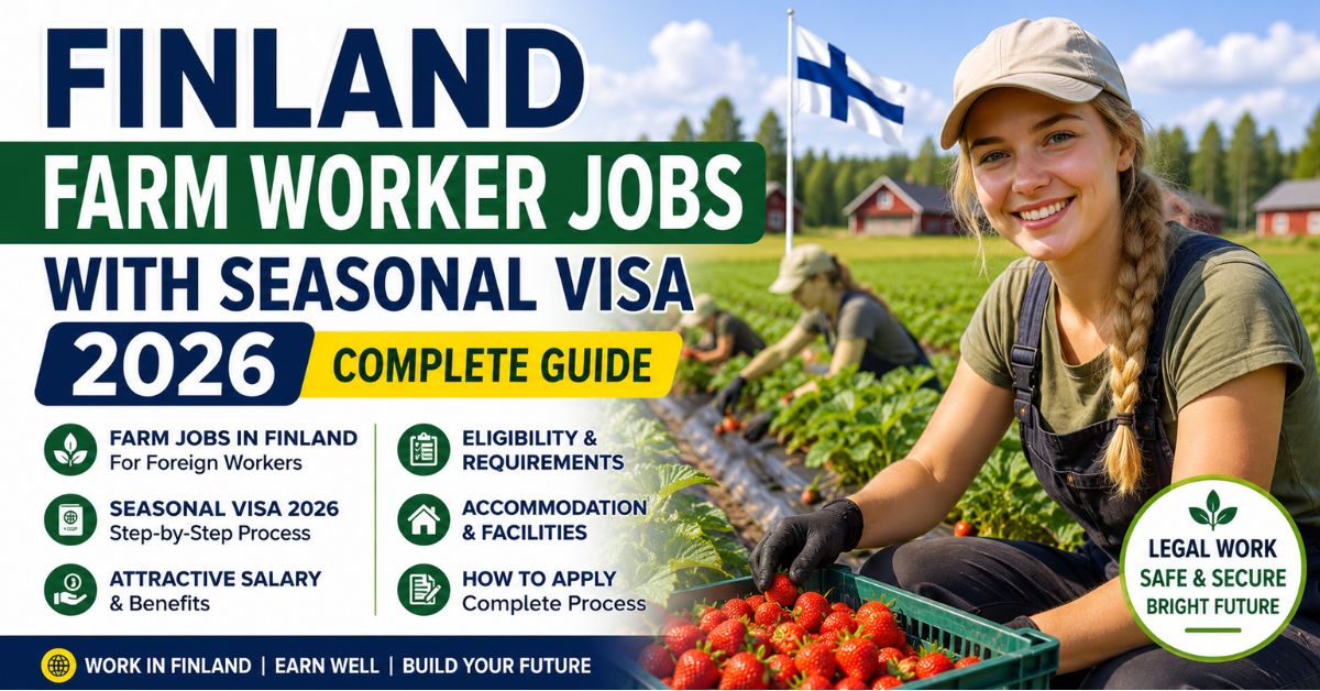 Finland Farm Worker Jobs with Seasonal Visa 2026