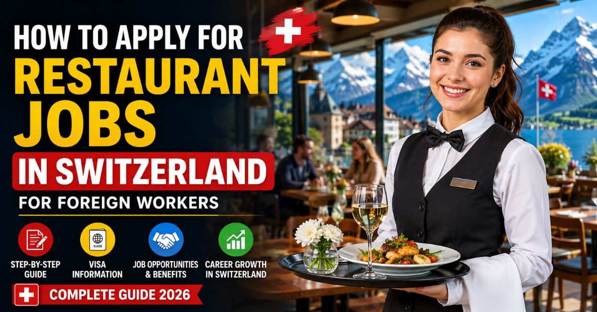 How to Apply for Restaurant Jobs in Switzerland for Foreign Workers 2026