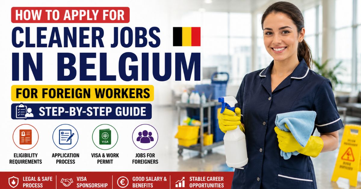 How to Apply for Cleaner Jobs in Belgium