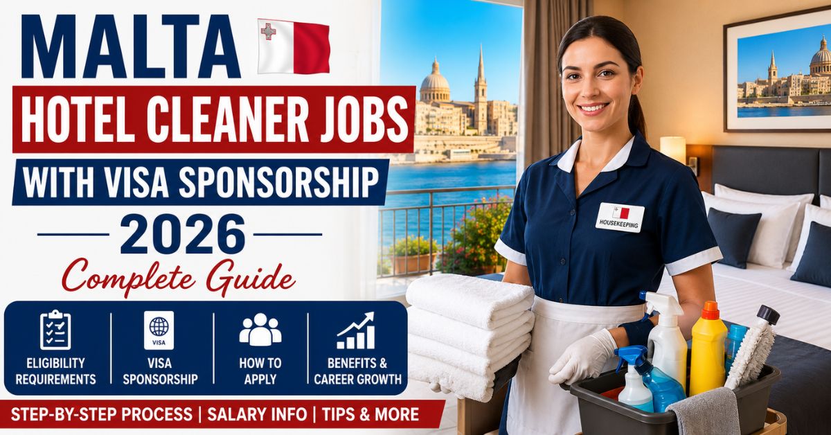 Malta Hotel Cleaner Jobs with Visa Sponsorship 2026 Guide