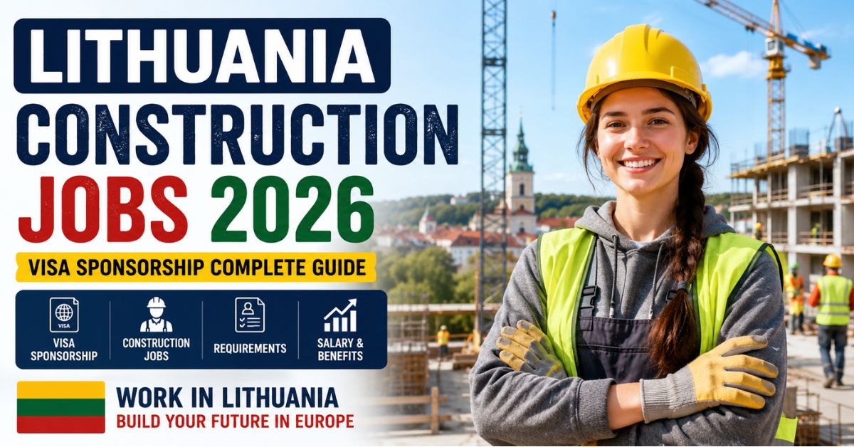 Lithuania Construction Worker Jobs with Visa Sponsorship 2026 Guide