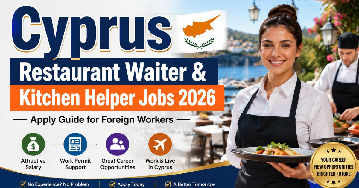 Cyprus Restaurant Waiter & Kitchen Helper Jobs 2026 – Apply Guide