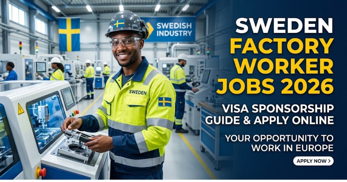 Sweden Factory Worker Jobs 2026 – Visa Sponsorship Guide & Apply Online