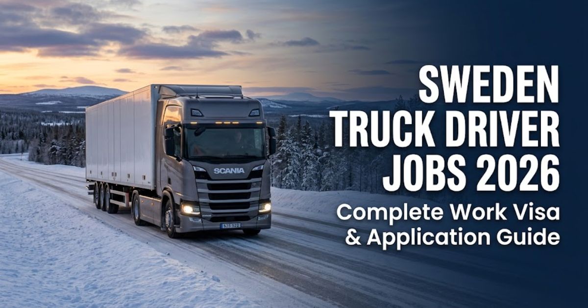 Sweden Truck Driver Jobs 2026: Work Visa & Application Guide