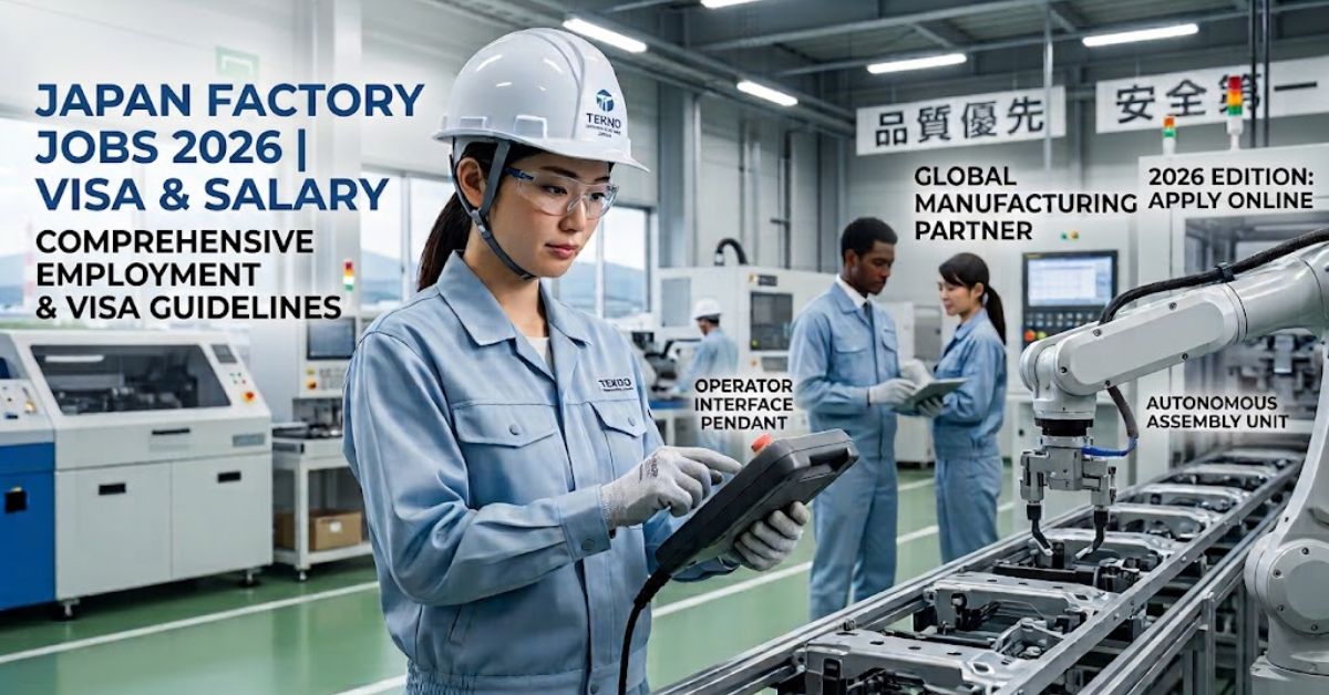 Japan Factory Worker Jobs 2026: Work Visa, Salary & Apply Online
