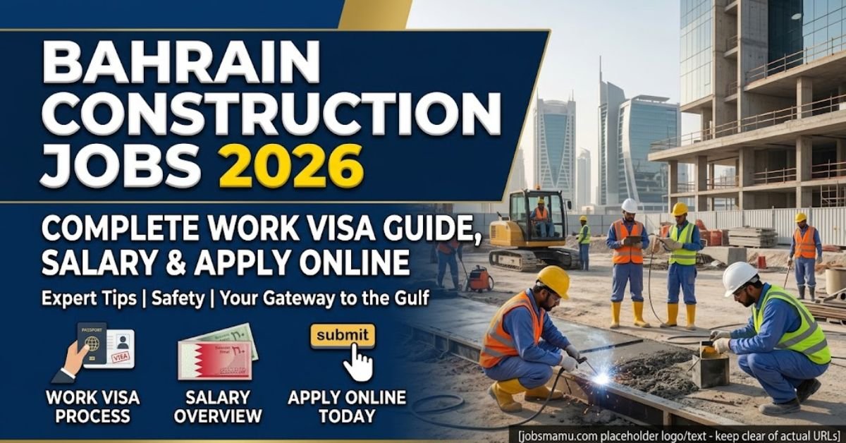 Bahrain Construction Worker Jobs 2026: Salary, Visa & Apply Guide
